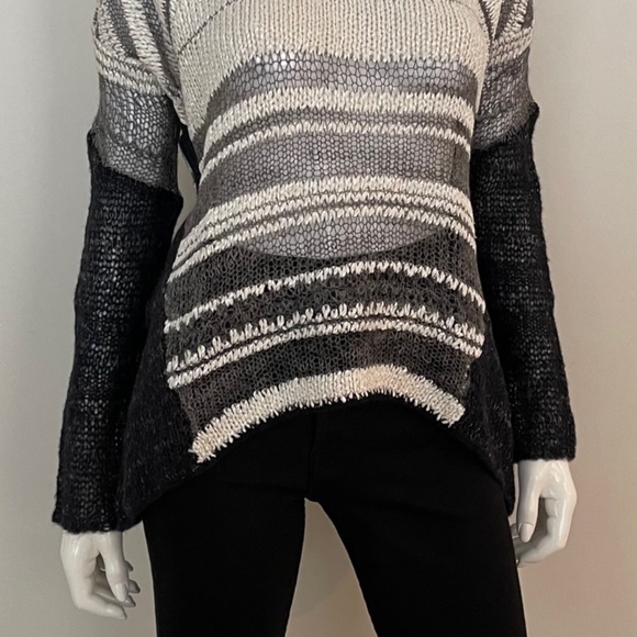 HELMET LANG Knitted Silk and Alpaca-Blend Sweater - Picture 2 of 11